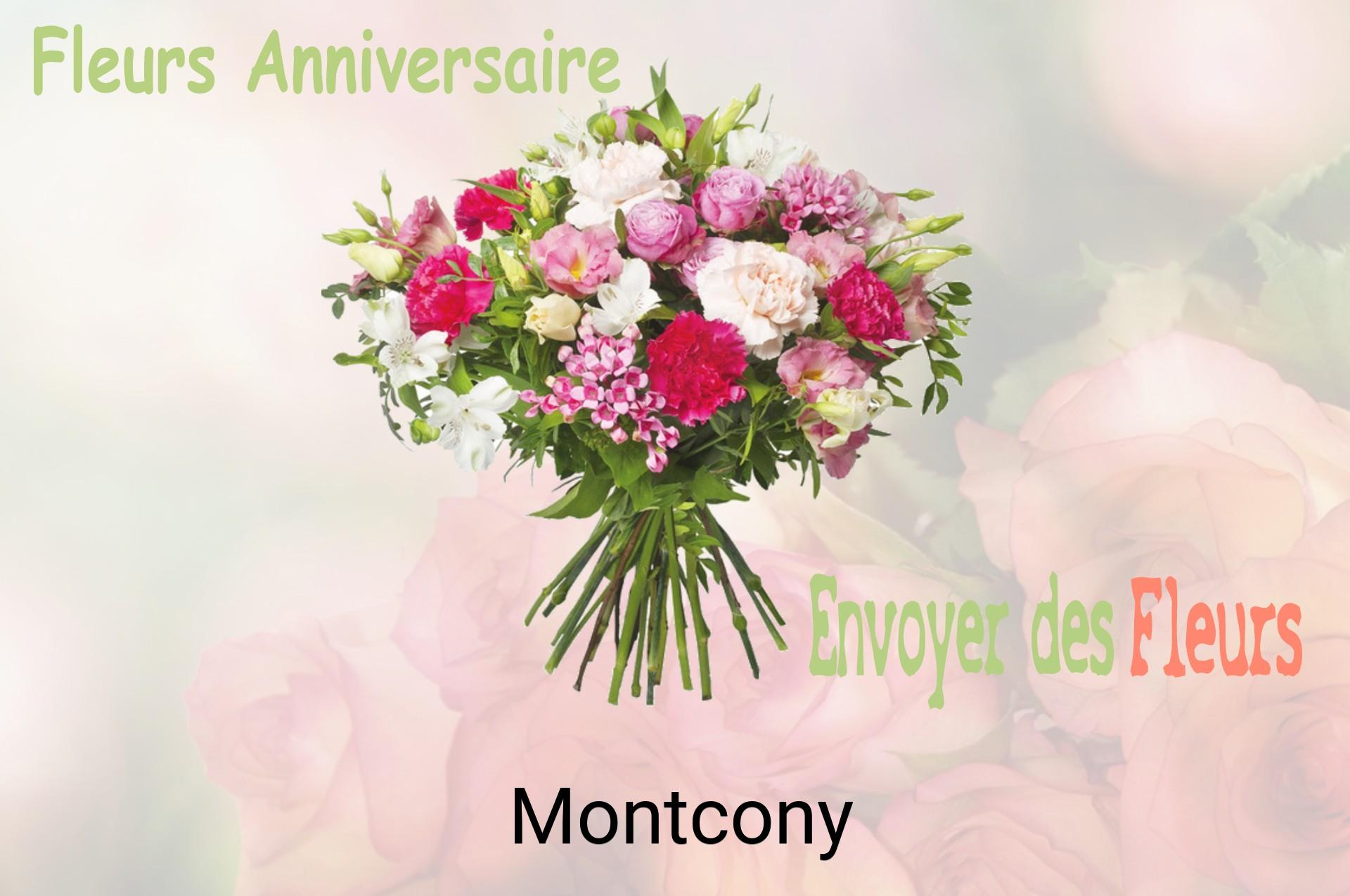 Bouquet de fleurs d’anniversaire livré à Montcony